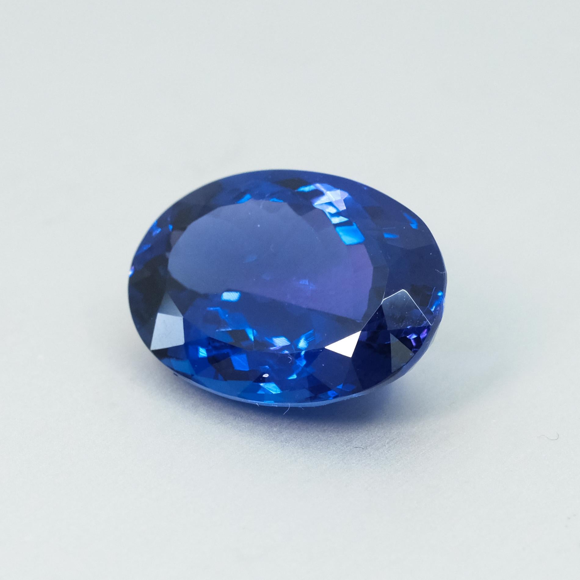 Tanzanite ovale - 17,20 carats Unisexe en vente