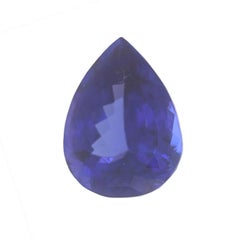 Loose Tanzanite - Pear Cut 5.53ct Purple Solitaire