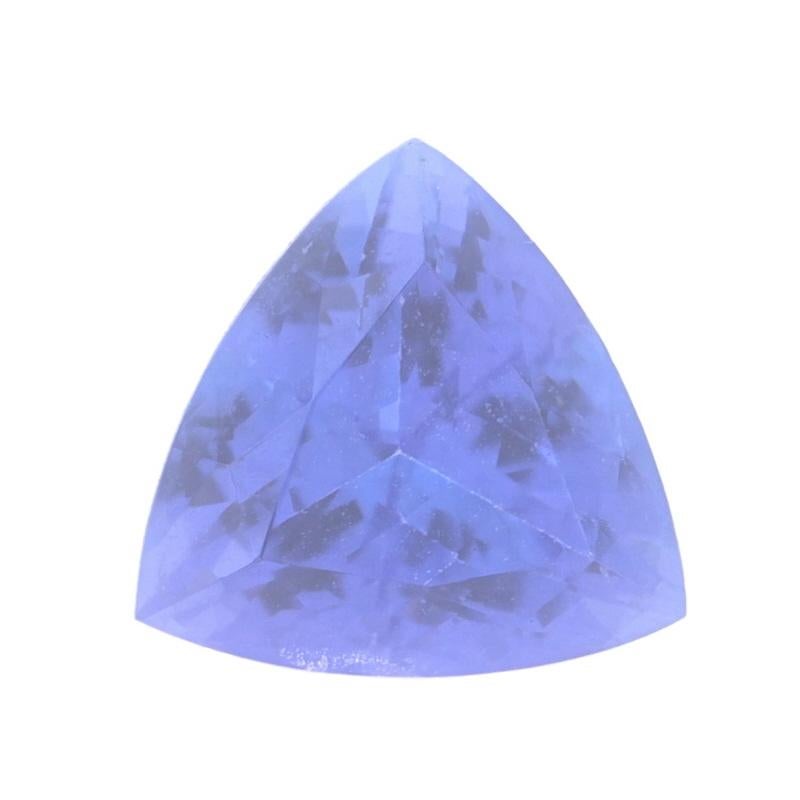 Loose Tanzanite Trillion 2.25ct Bluish Purple Solitaire