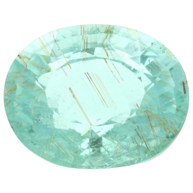 Loose Tourmaline, Oval Cut 2.82 Carat GIA Green Solitaire