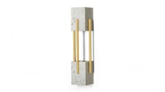 Looshaus Carrara Marble and Brass Wall Lamp by InsidherLand