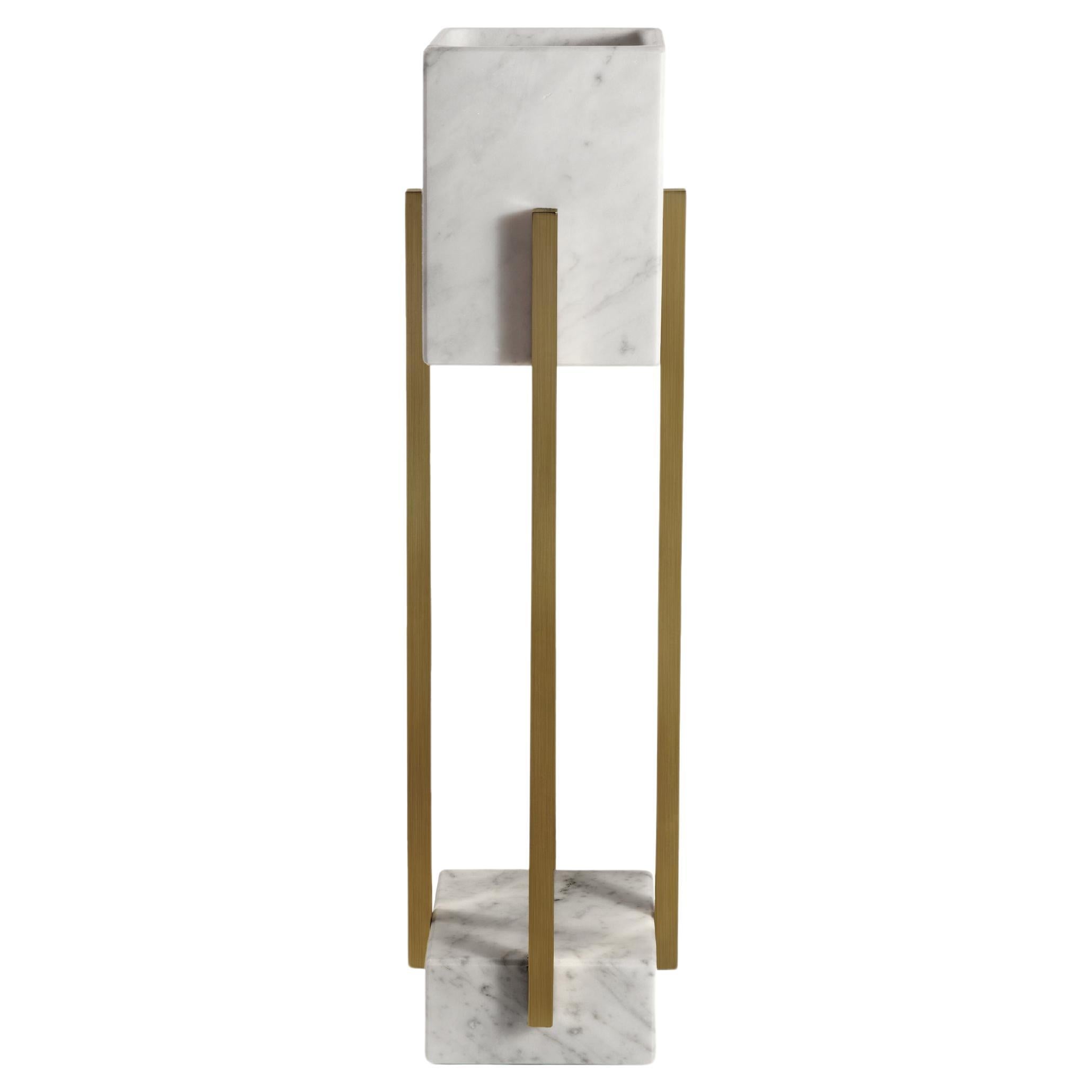 Looshaus Table Lamp, Carrara and Brass, InsidherLand by Joana Santos Barbosa