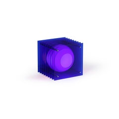LOP Small Square Blue by BằNG - Unboring Object