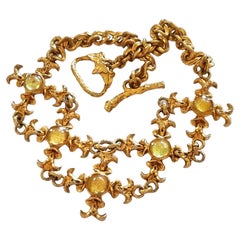 L'OR du Soir Paris, beautiful Vintage NECKLACE, High Fashion France