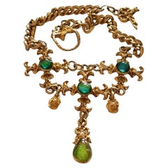 L'OR du Soir Paris, beautiful vintage NECKLACE, High Fashion France