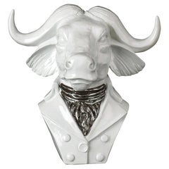 Lord Buffalo Small, Decorative Item in Resin, Made in Italy
