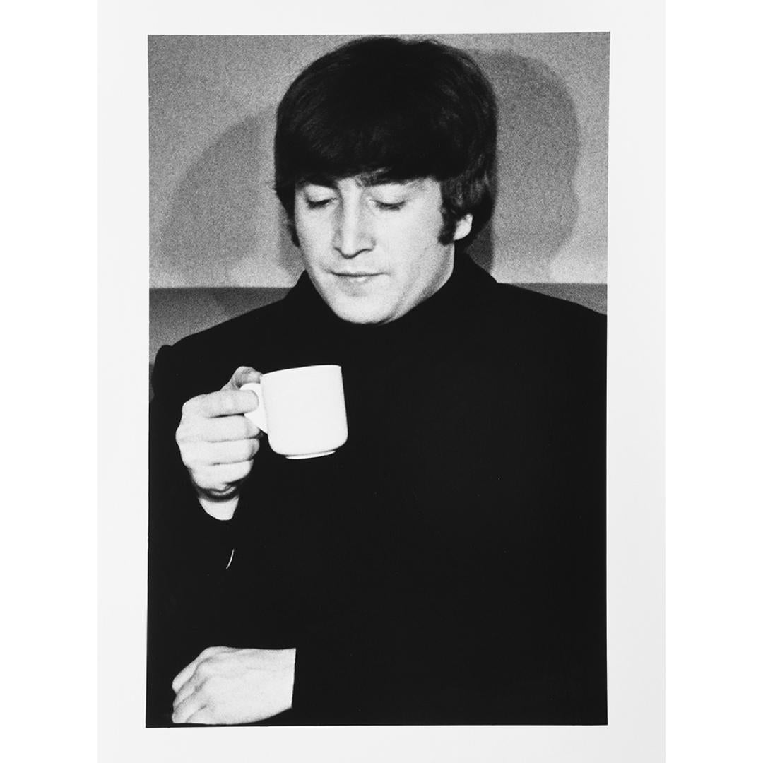 Lord Christopher Thynne Portrait Print - The Beatles, John Lennon drinking tea in the Garrison Room 