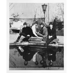 The Beatles in the walled garden of Les Ambassadeurs Club, Mayfair II