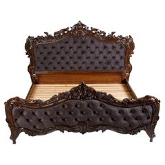 Lord Classic Hand-Carved Solid Wood Bedframe