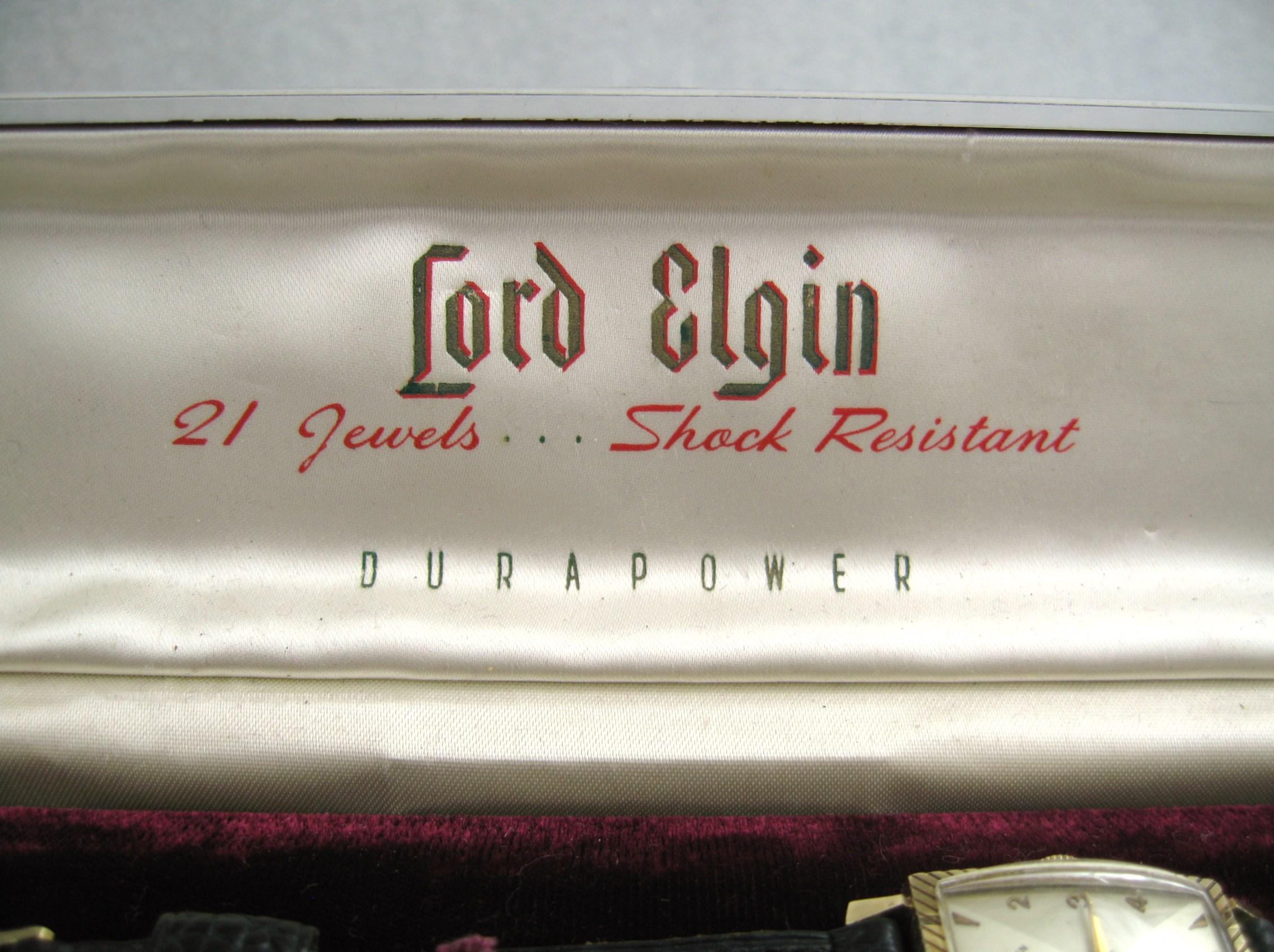 Women's or Men's Lord Elgin 21 Jewels 14 Karat Gold Wristwatch Shockmaster