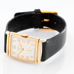Lord Elgin Yellow Gold Vintage Manual Wristwatch, circa 1950s