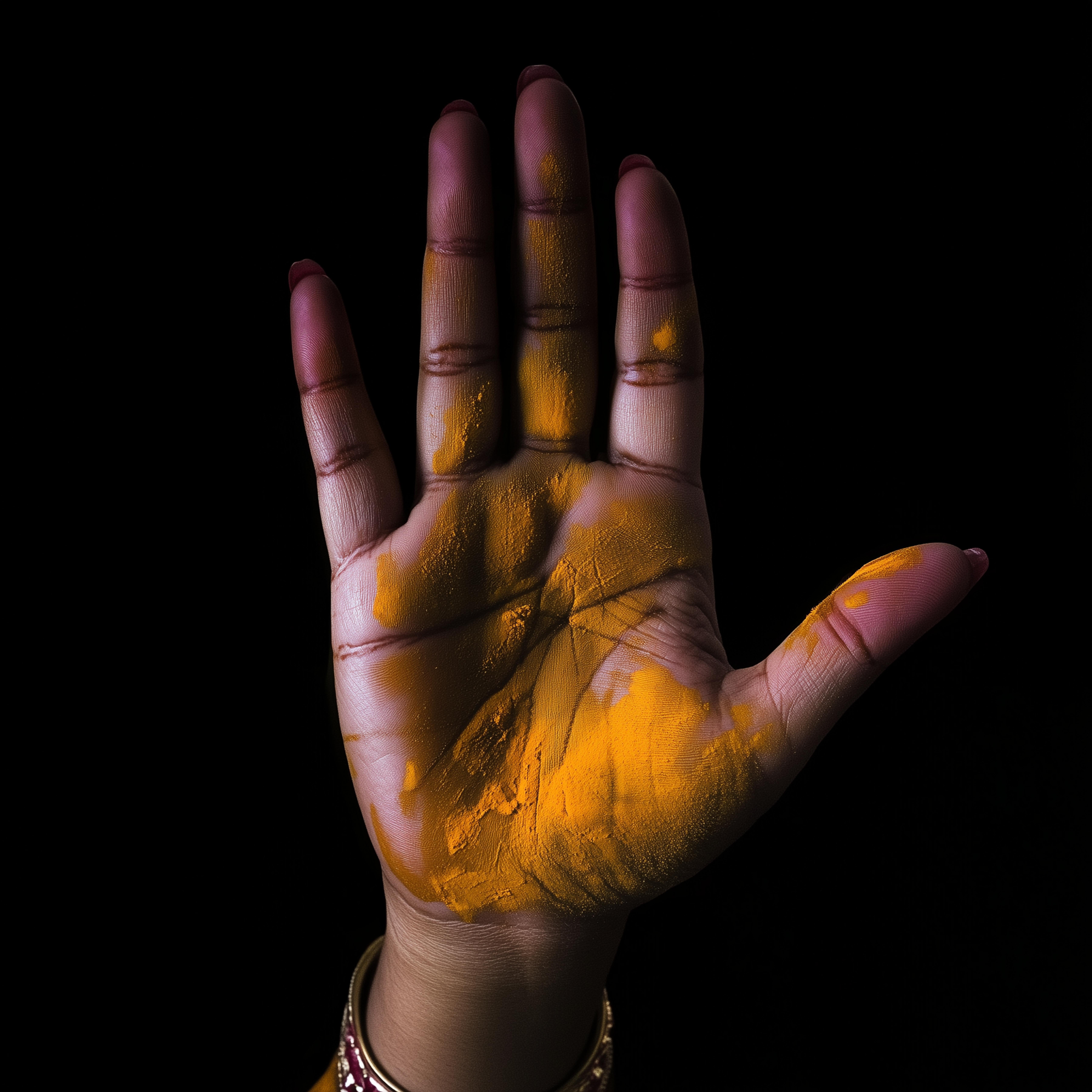 Lord Fauntleroy Portrait Photograph - Ahmedabad 150306-33 (India, Holi Festival, Warm, Saffron, Hand, Calm, 30% OFF)