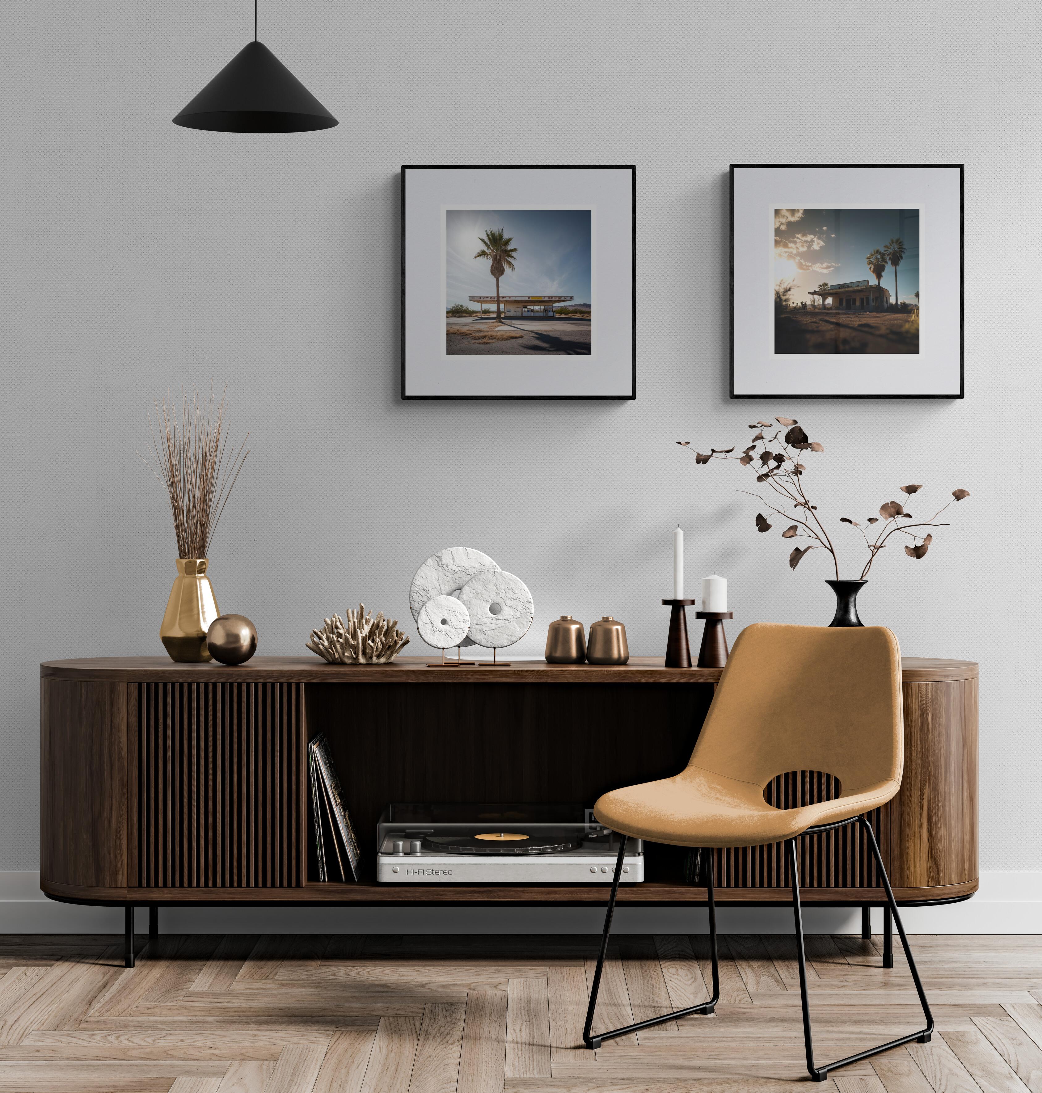 Cali 180722-125 (Americana, California, Desert, Palm Trees, 40% OFF LIST PRICE) - Black Still-Life Photograph by Lord Fauntleroy