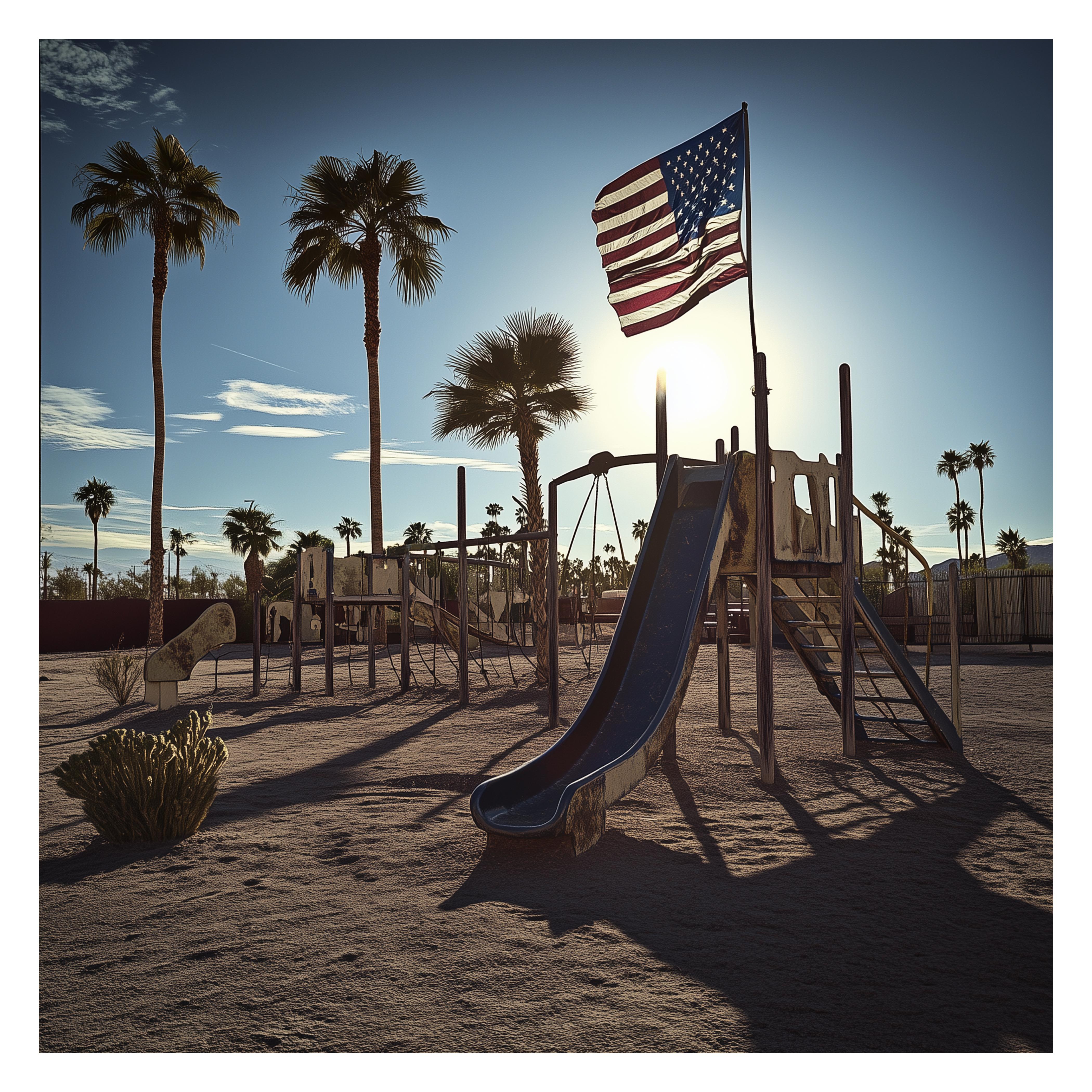 Lord Fauntleroy Landscape Photograph - Cali 180722-87 (Americana, California, Playground, Palm Trees, Sky, 44% OFF)
