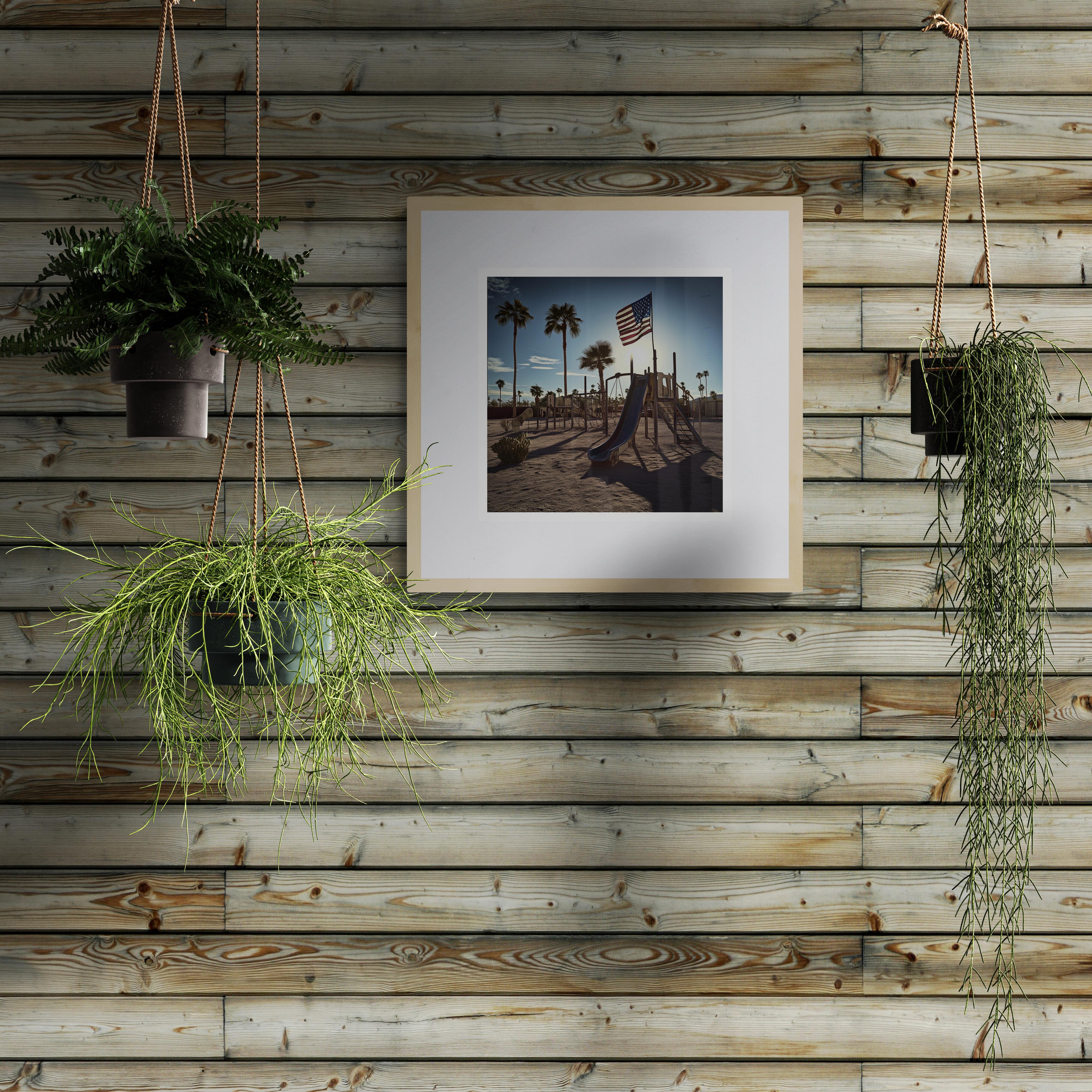 Cali 180722-87 (Americana, California, Playground, Palm Trees, Sky, 44% OFF) - Black Landscape Photograph by Lord Fauntleroy