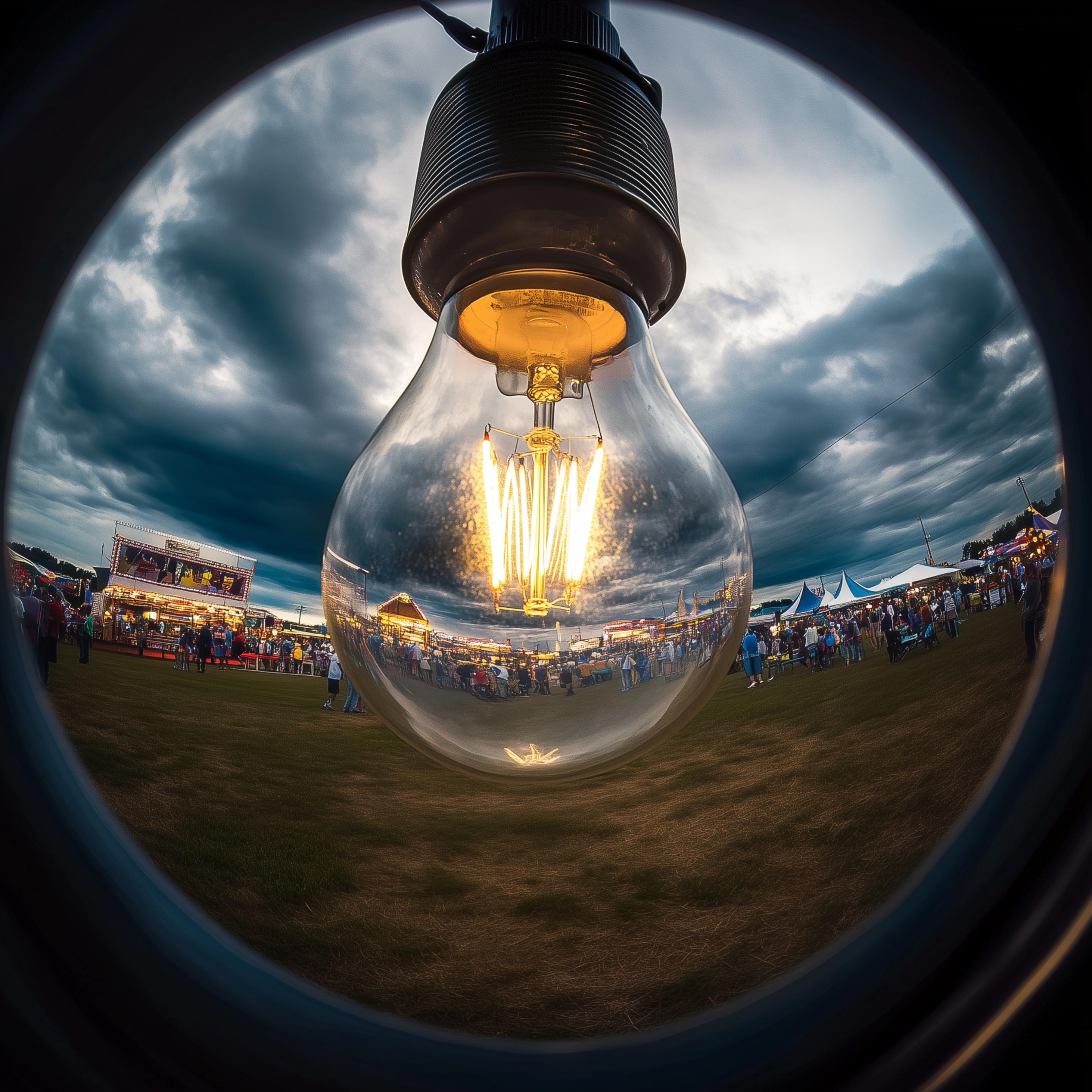 ILL 1408-08-152 (Americana, Fairgrounds, Bulbs, Classic, Colorful, 30% OFF)