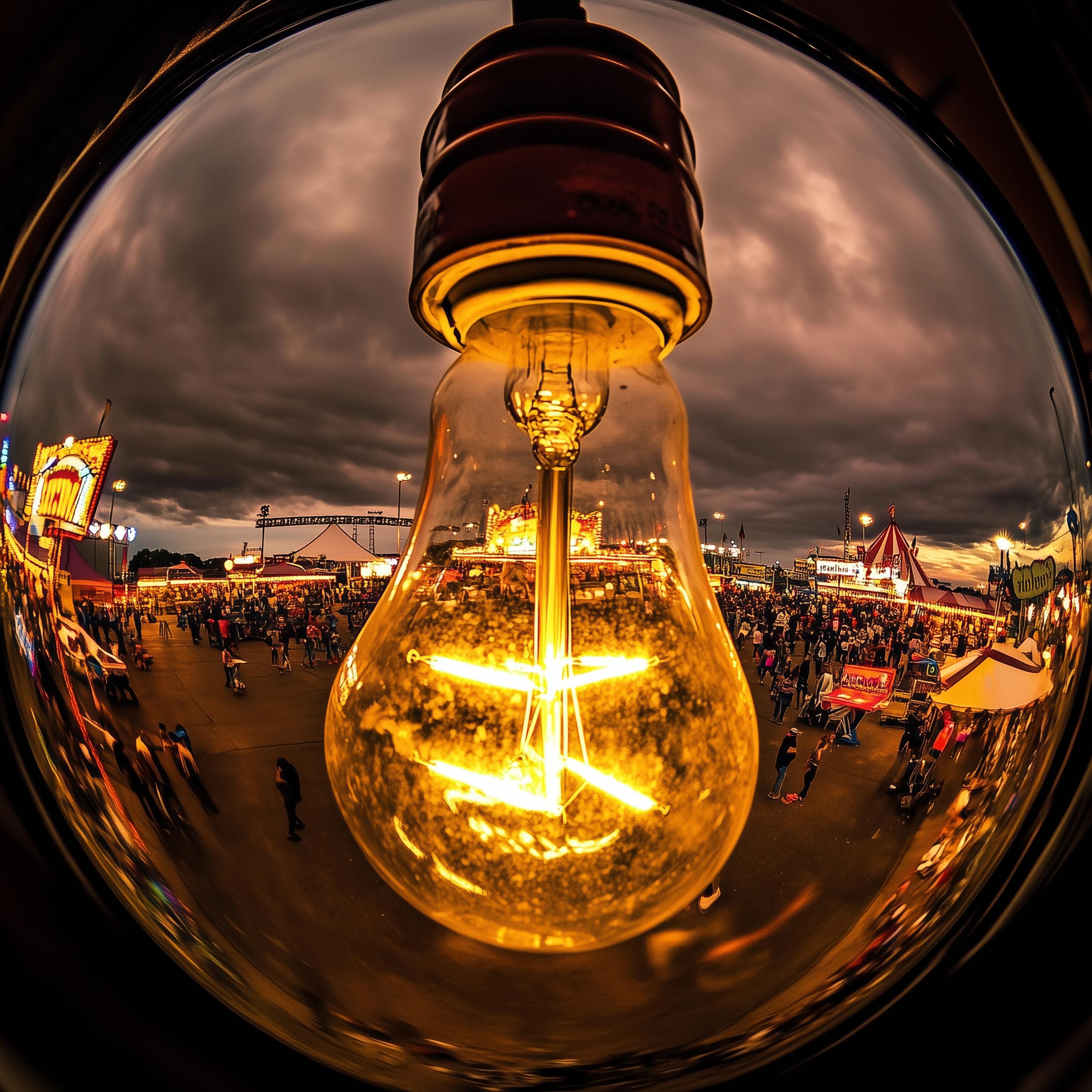 ILL 1408-08-161 (Americana, Fairgrounds, Bulbs, Classic, Colorful, 30% OFF)