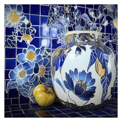 Melanie Sherman 240522-212 (Keramik, Mosaik, Griechisch, Blau, Weiß, Gold, ~40 OFF)