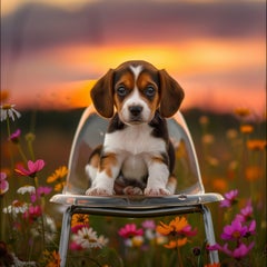 Sir Barksalot - Beagle (Puppy, Dog, Portrait, Staged, Funny, 40% OFF LIST PRICE)