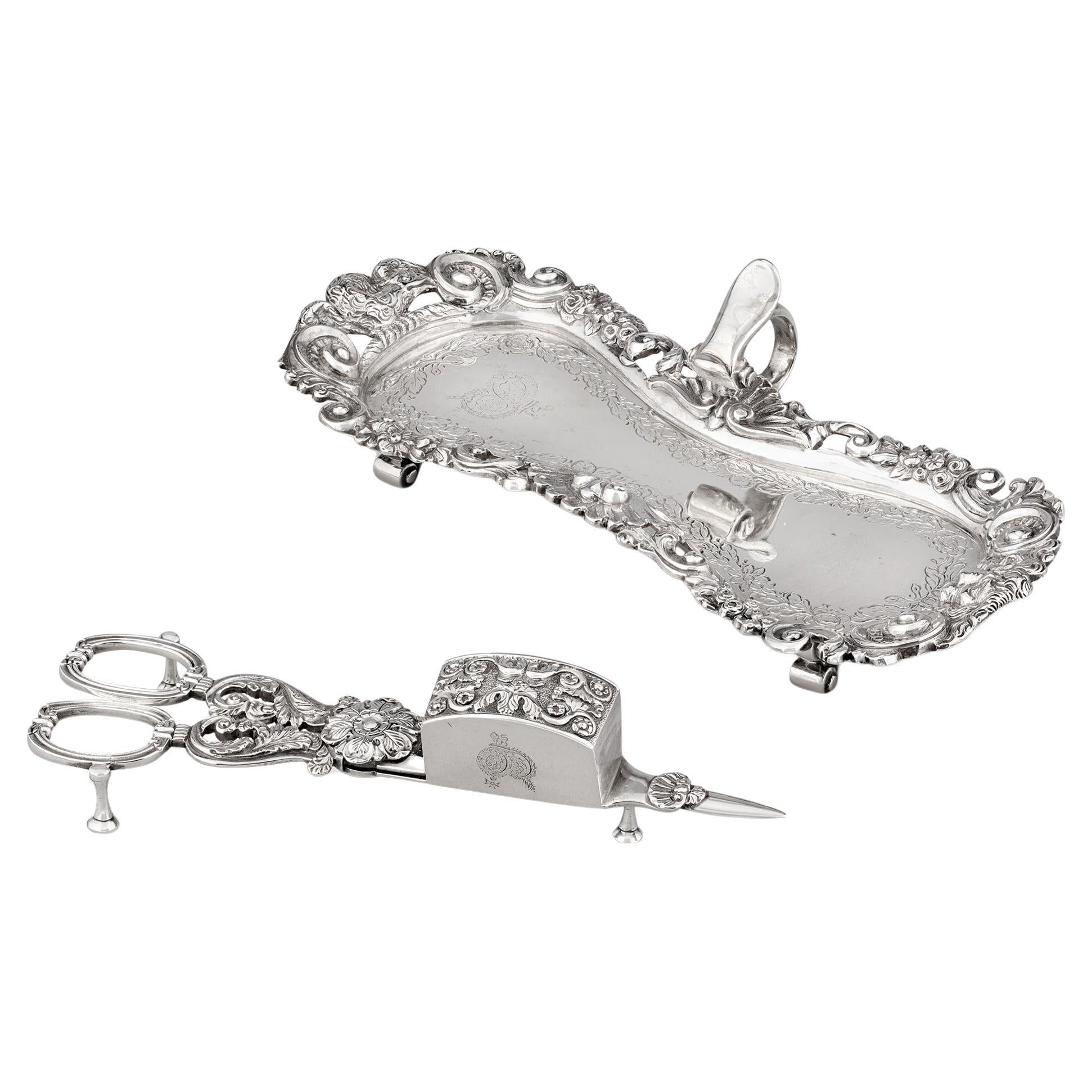 Eteignoirs de bougie et support en argent de Lord Frederick FitzClarence en vente