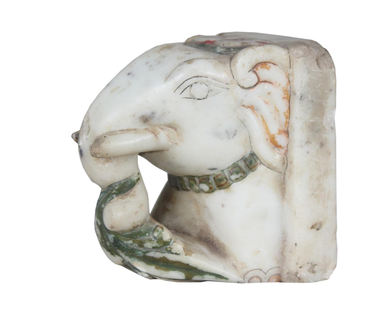 Lord Ganesh in White Marble, India, 20th Century 1