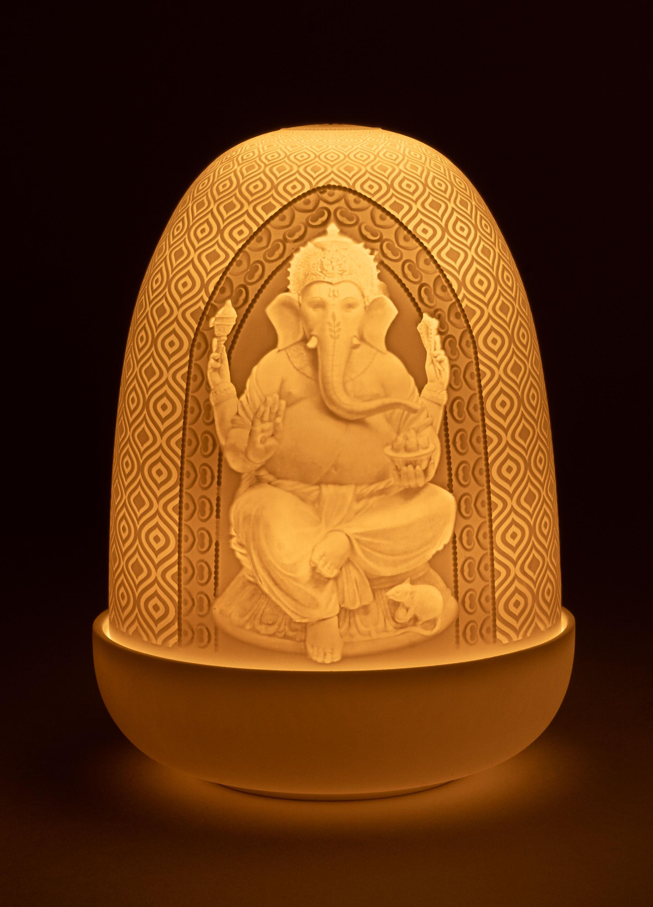 Spanish Lord Ganesha & Goddess Lakshmi Dome Lamp For Sale