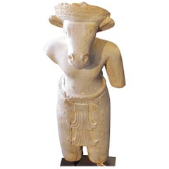 Lord Kalki Sculpture Sandstone Cambodia