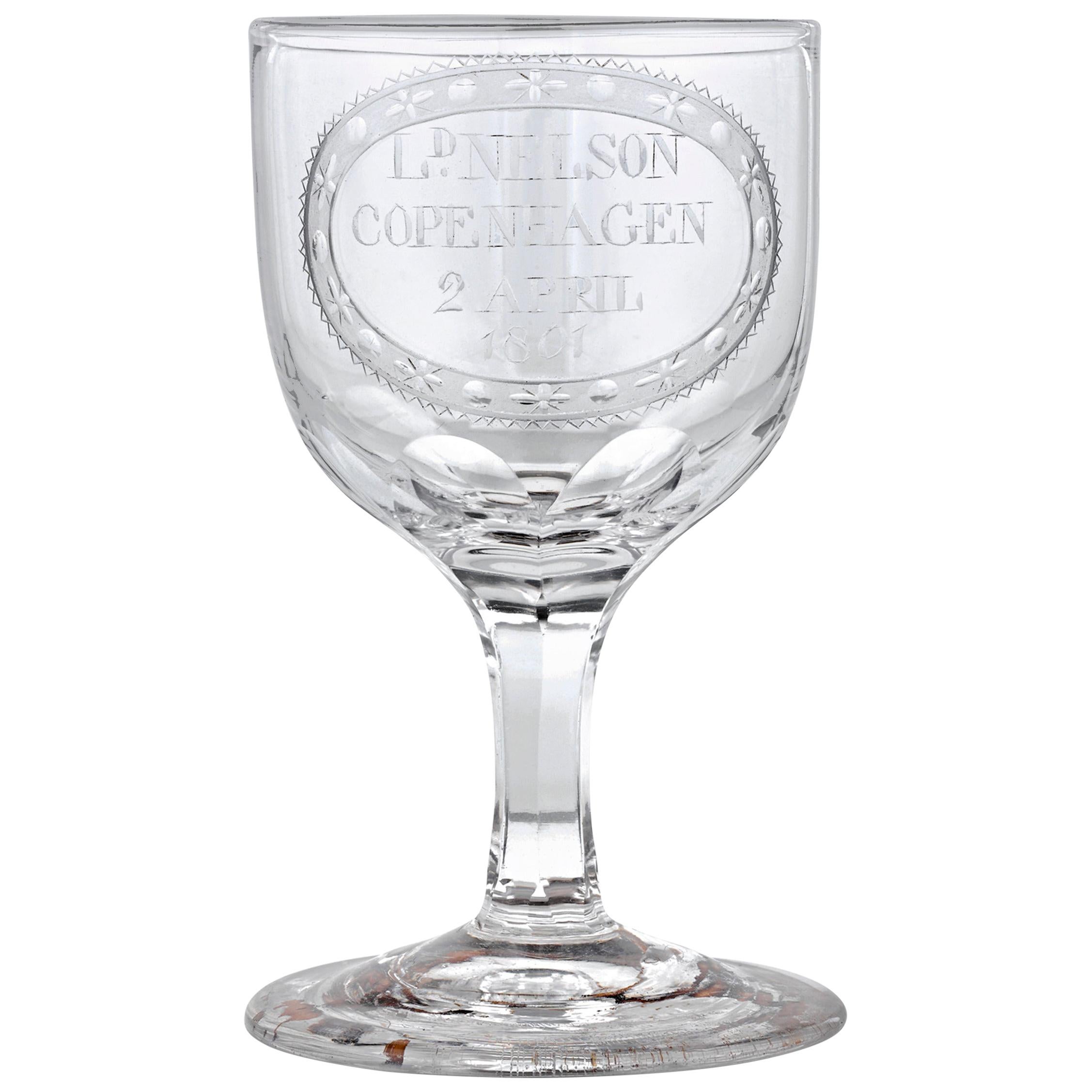 Lord Nelson Battle of Copenhagen Wine Glass