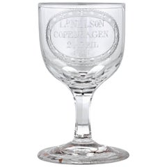 Antique Lord Nelson Battle of Copenhagen Wine Glass