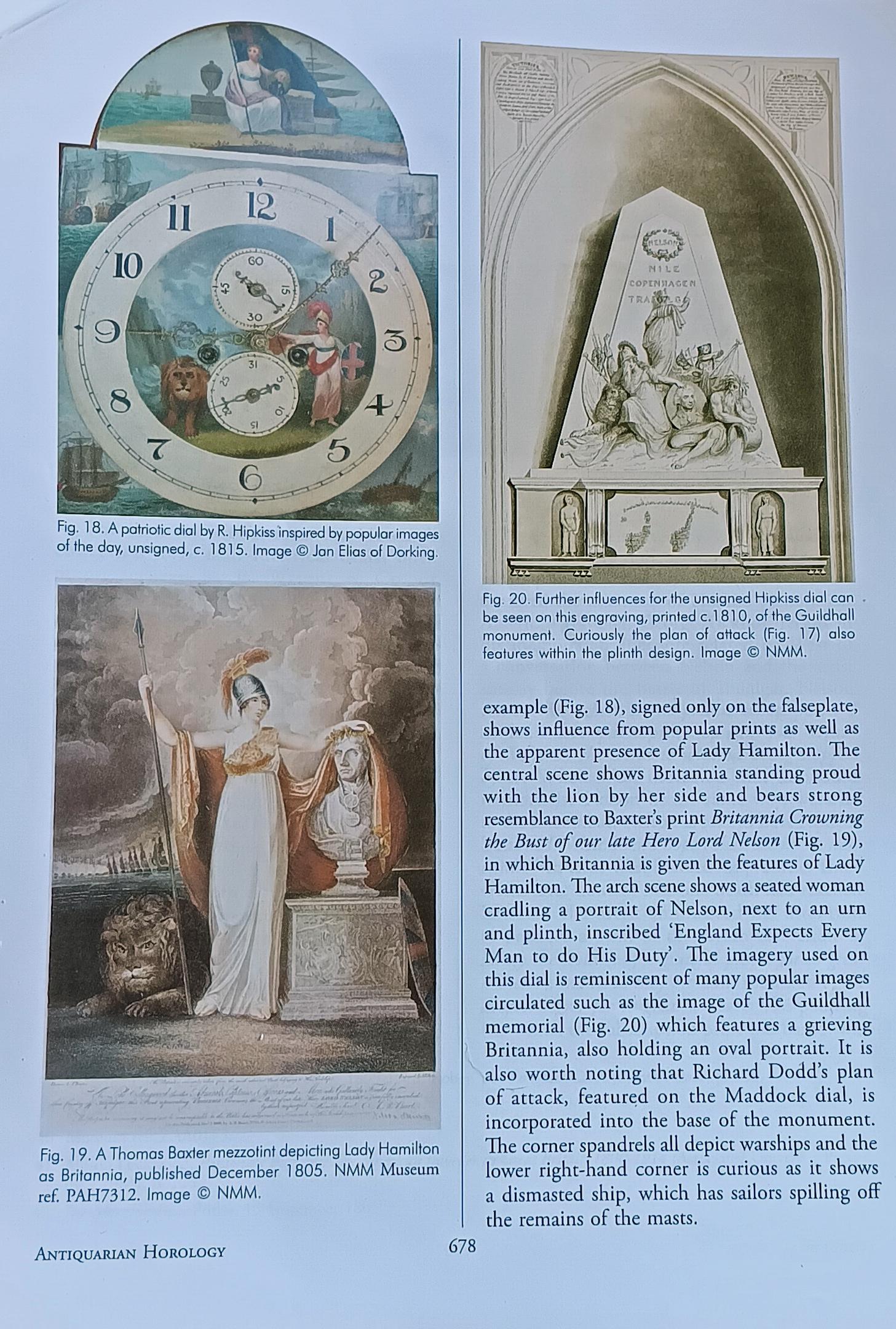 Horloge grand-père commémorative Lord Nelson en acajou de l'époque géorgienne en vente 1