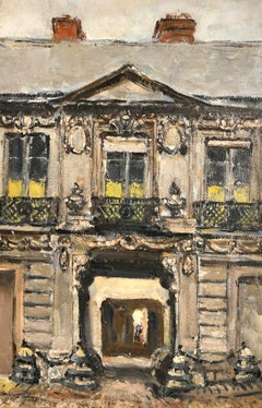 Hotel d'Aligre, Rouen - Architectural France Normandy Impressionist Oil Painting