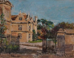 Lord Paul Ayshford Methuen Corsham Court 1957 pittura ad olio Modern British Art