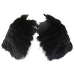 Vintage Lord & Tailor Black Fox Fur Stole