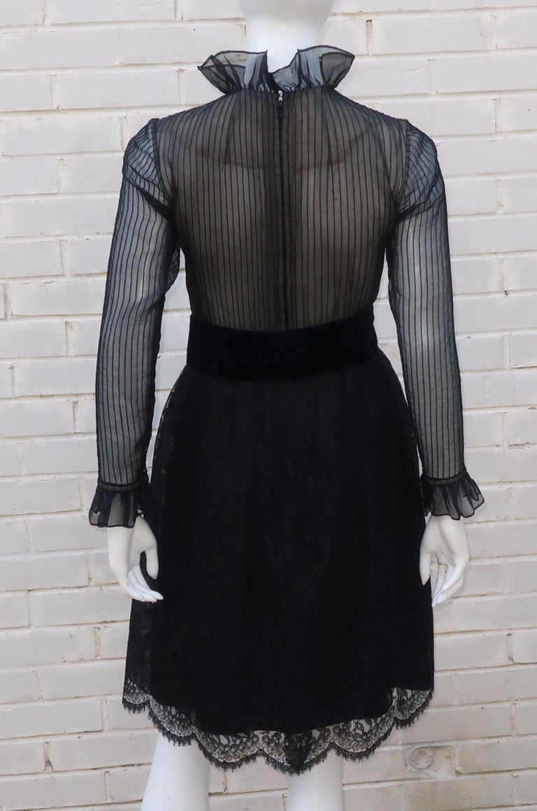 side cut out dresses Bradshaw Black Side Cut Out Long Sleeve Flower Sequin Dress