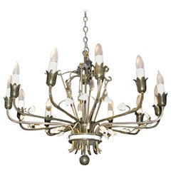 Vintage Lord and Taylor Brass Chandelier