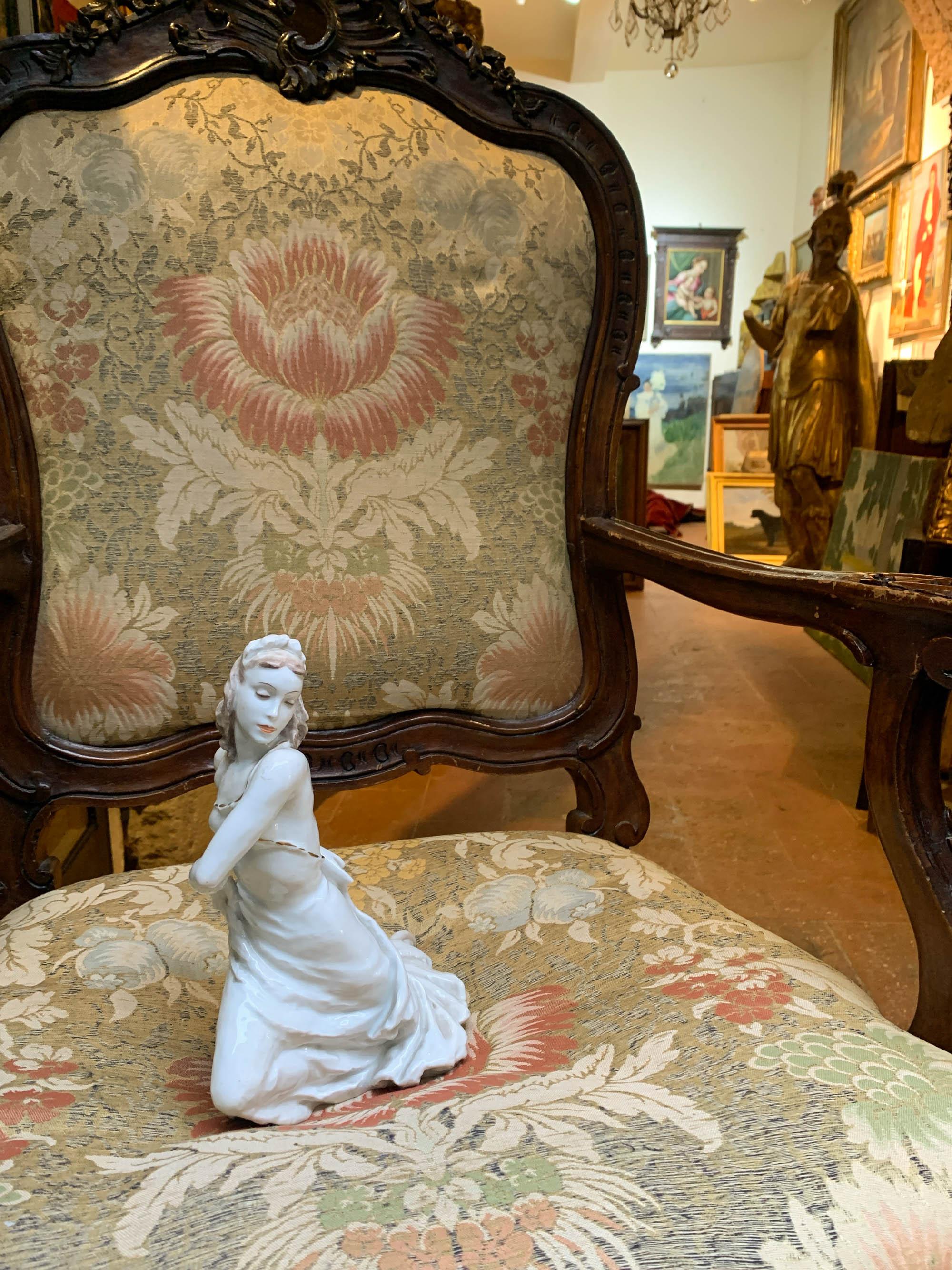 Rosenthal Porcelain Ballerina Sybille Spalinger Figurine Model 1772 - Sculpture by Lore Friedrich Gronau