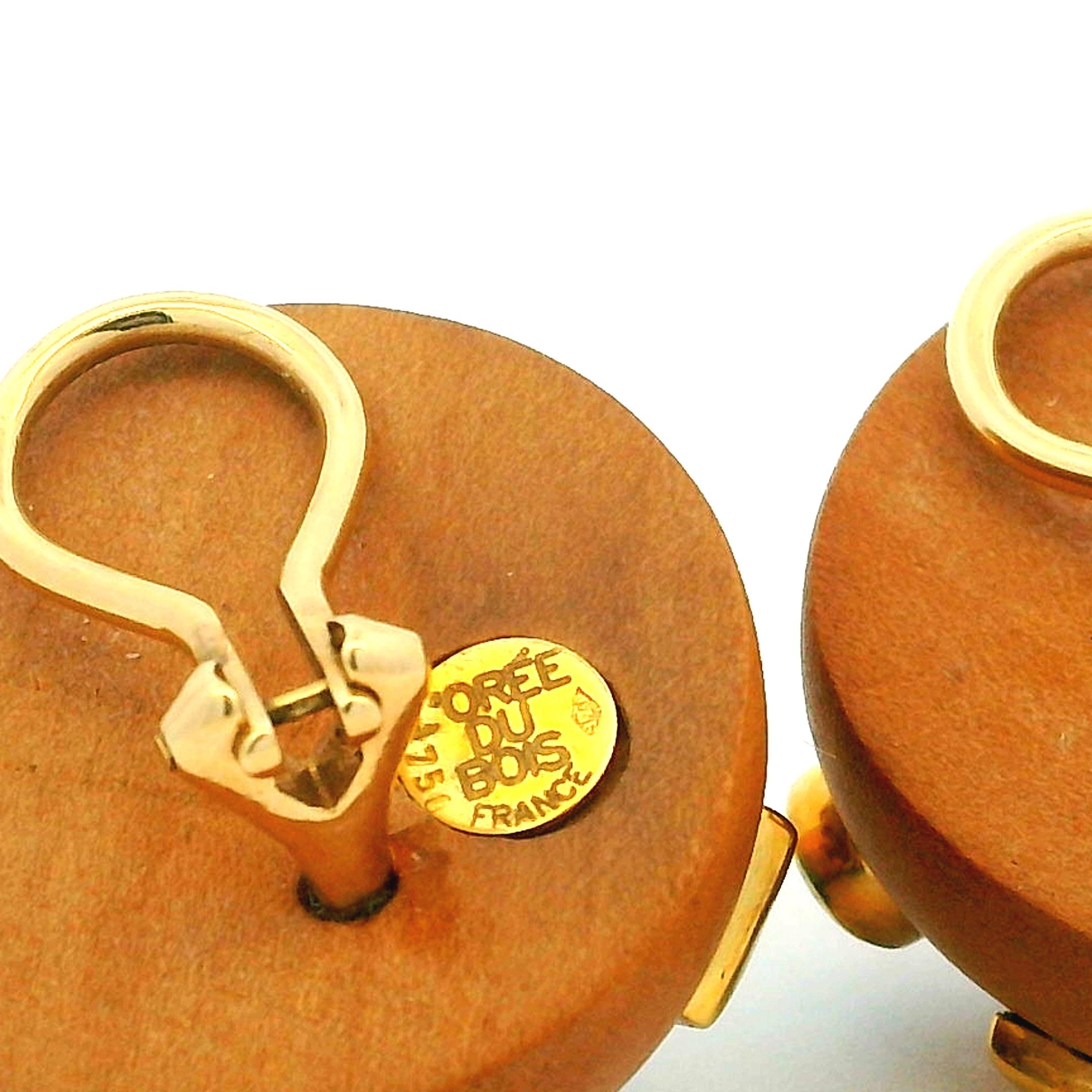 Orecchini a cupola in oro 18 carati e turchese L'Orée du Boi, Francia, anni 1970-80 in vendita 6