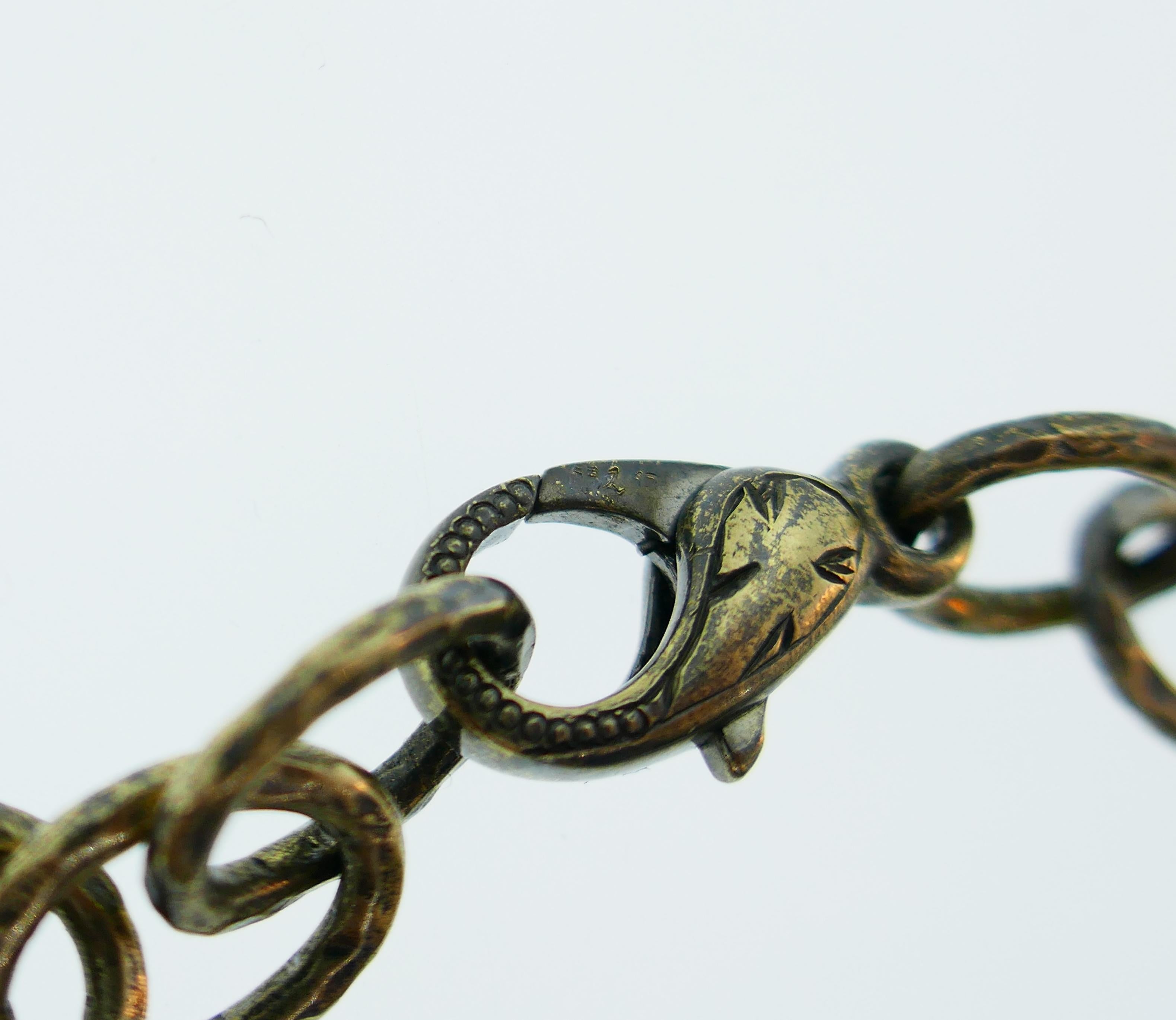 Round Cut Loree Rodkin Diamond Gold Keyhole Pendant Necklace on Chain