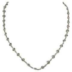 Loree Rodkin Fleur De Lis 18k White Gold Necklace