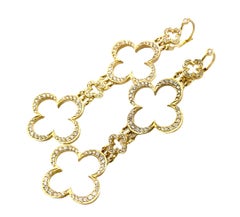 Pendientes Loree Rodkin Cruz Grande de Diamantes de Oro Amarillo