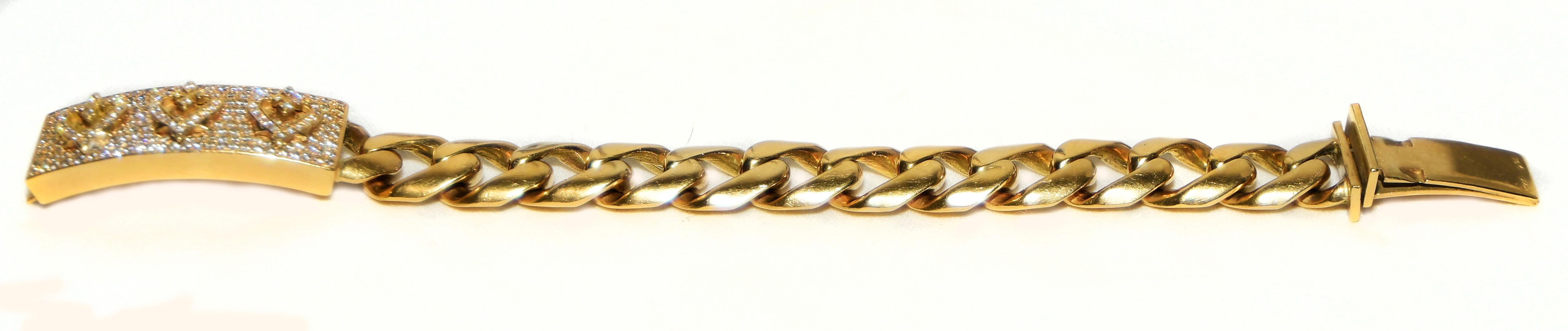 diamond pave bar bracelet