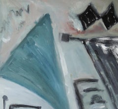 "Machinations of the Mind No. 3" - Abstract Surrealist Landscape in Oil