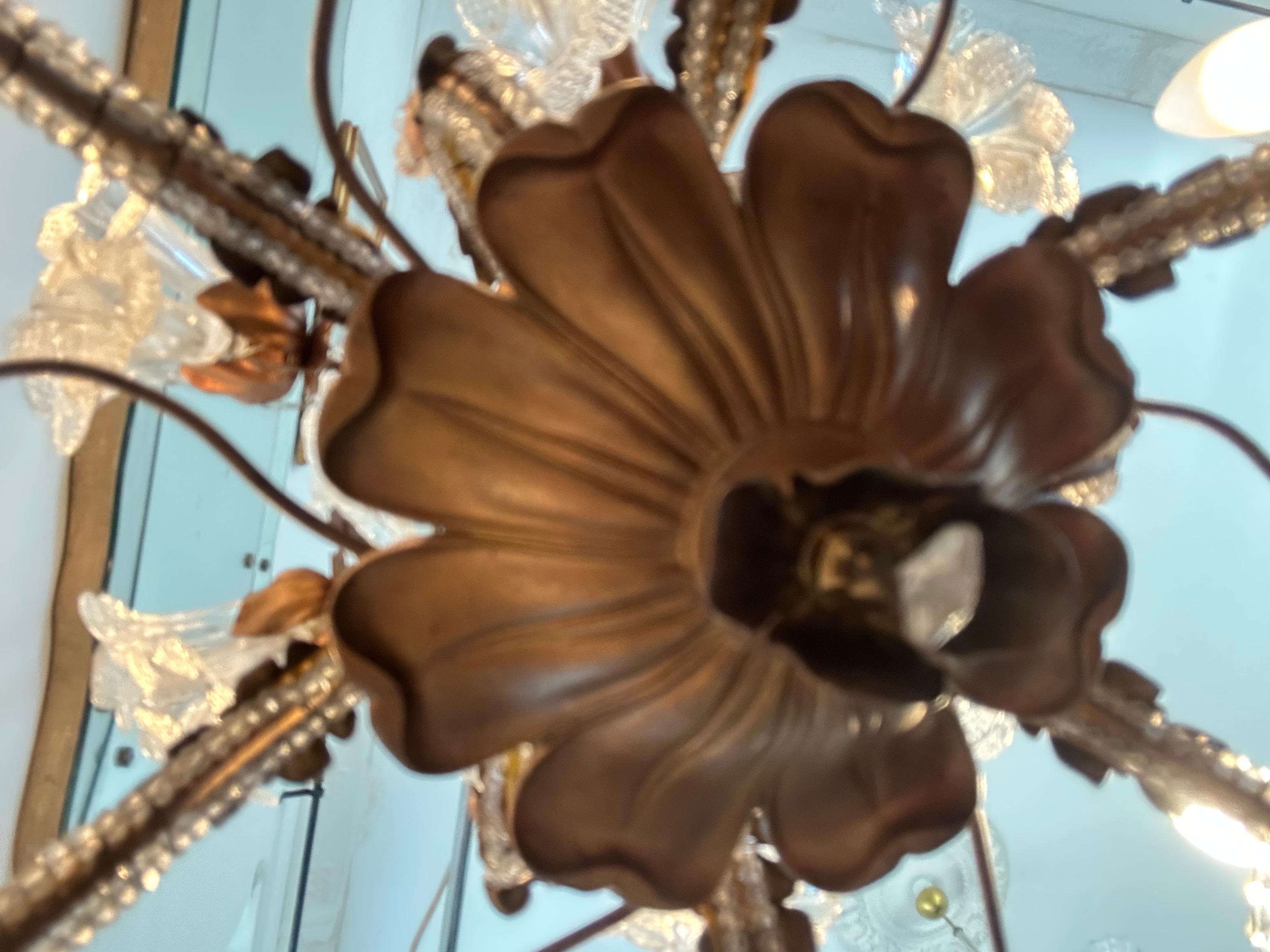 Lorelie's Dream, Sparkling and Romantic Murano Chandelier, 1950's For Sale 9