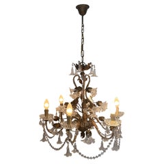 Lorelie's Dream, Sparkling and Romantic Murano Chandelier, 1950's
