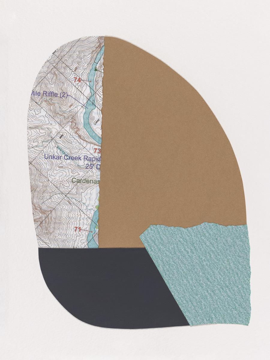 Dissonance 4 (Grand Canyon) : mixed media collage on paper - Mixed Media Art by Lorelle Rau