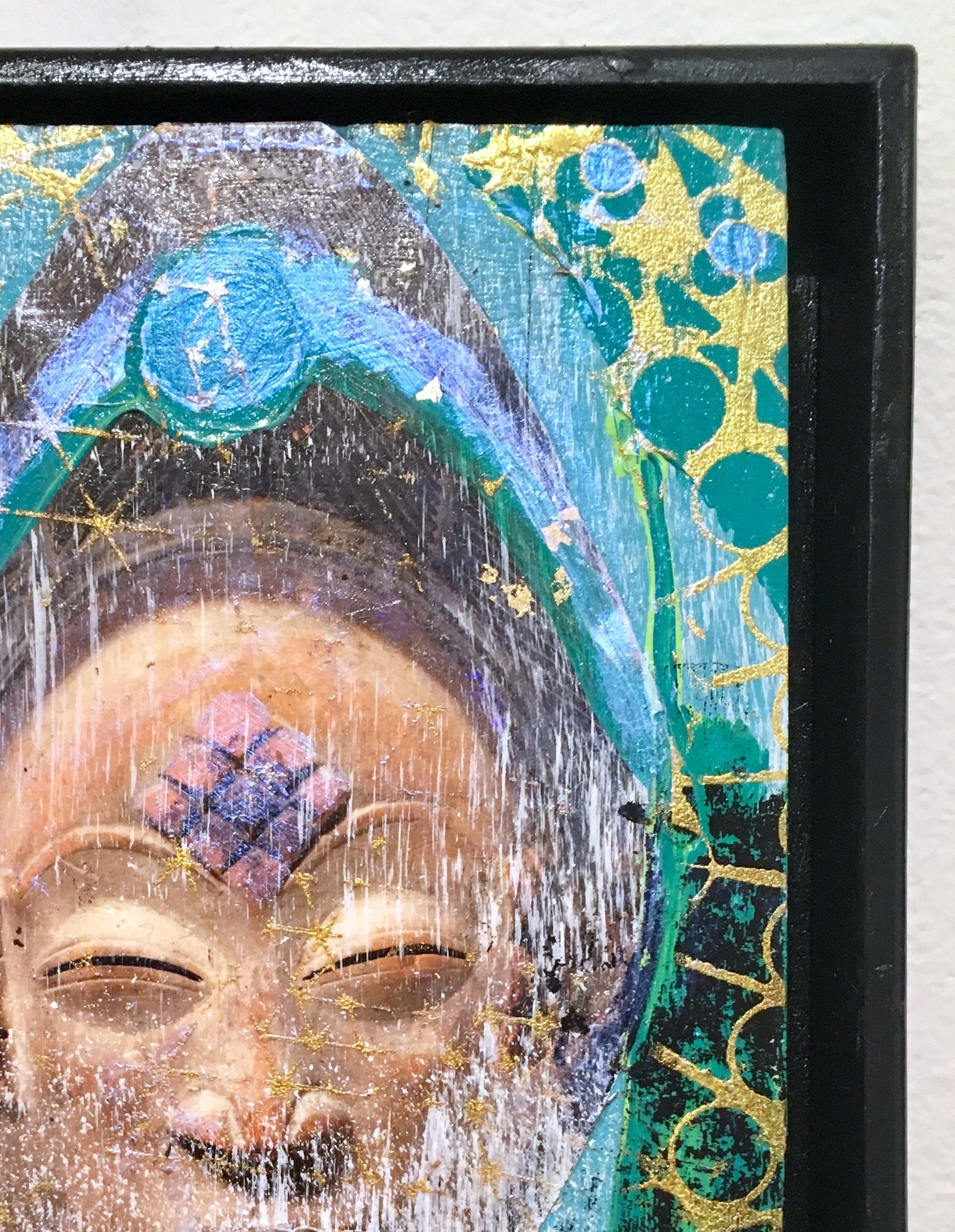 Ajna di Loren Abbate, chakra del terzo occhio, yoga, cangiante, metallico in vendita 2