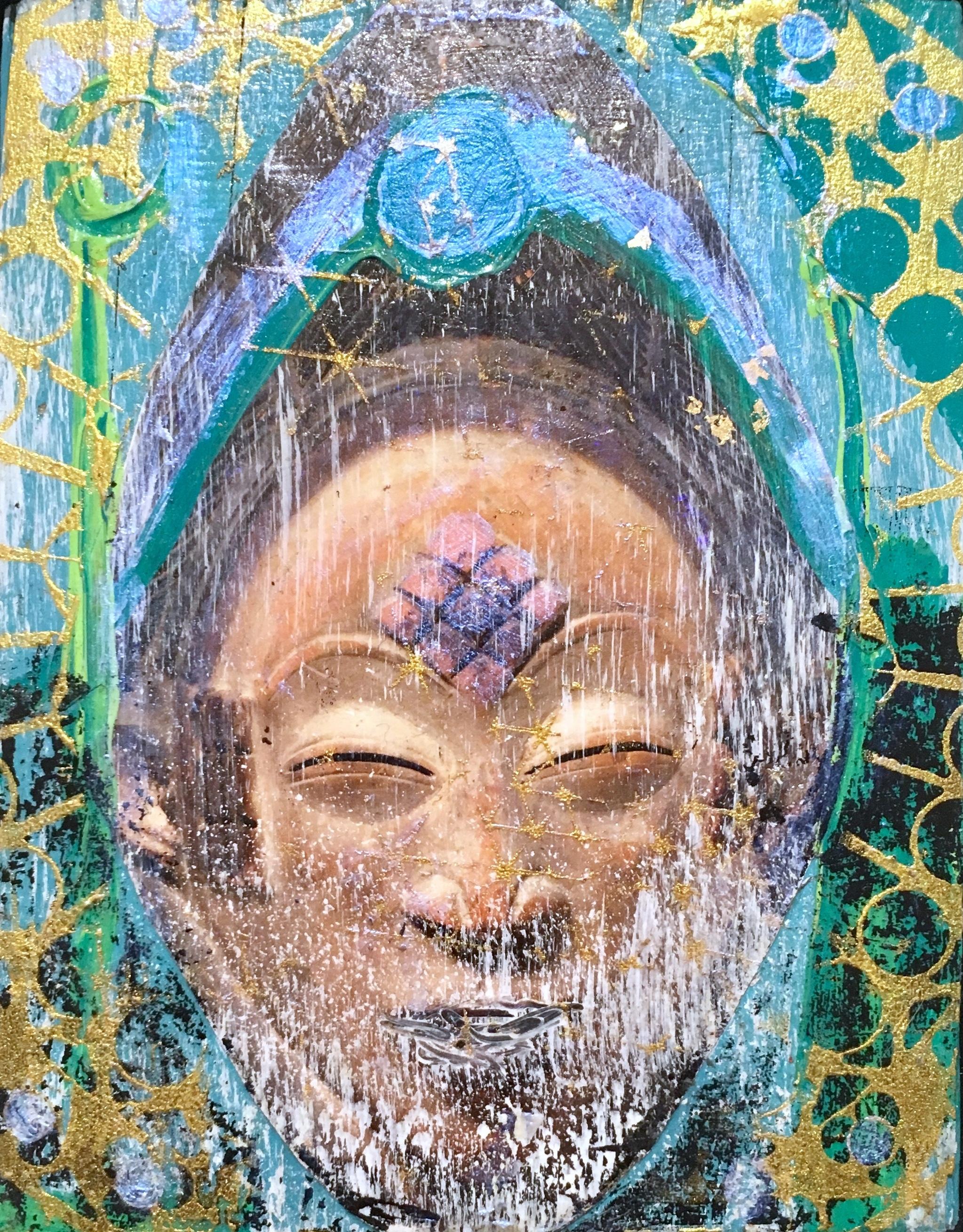 Ajna di Loren Abbate, chakra del terzo occhio, yoga, cangiante, metallico in vendita 3