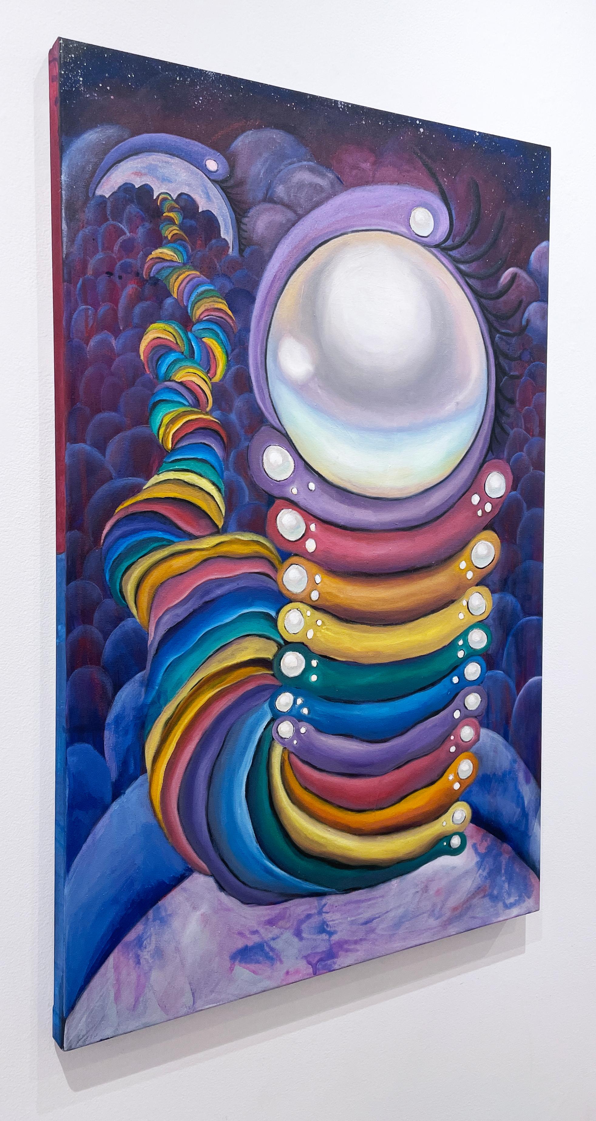 rainbow acrylic painting