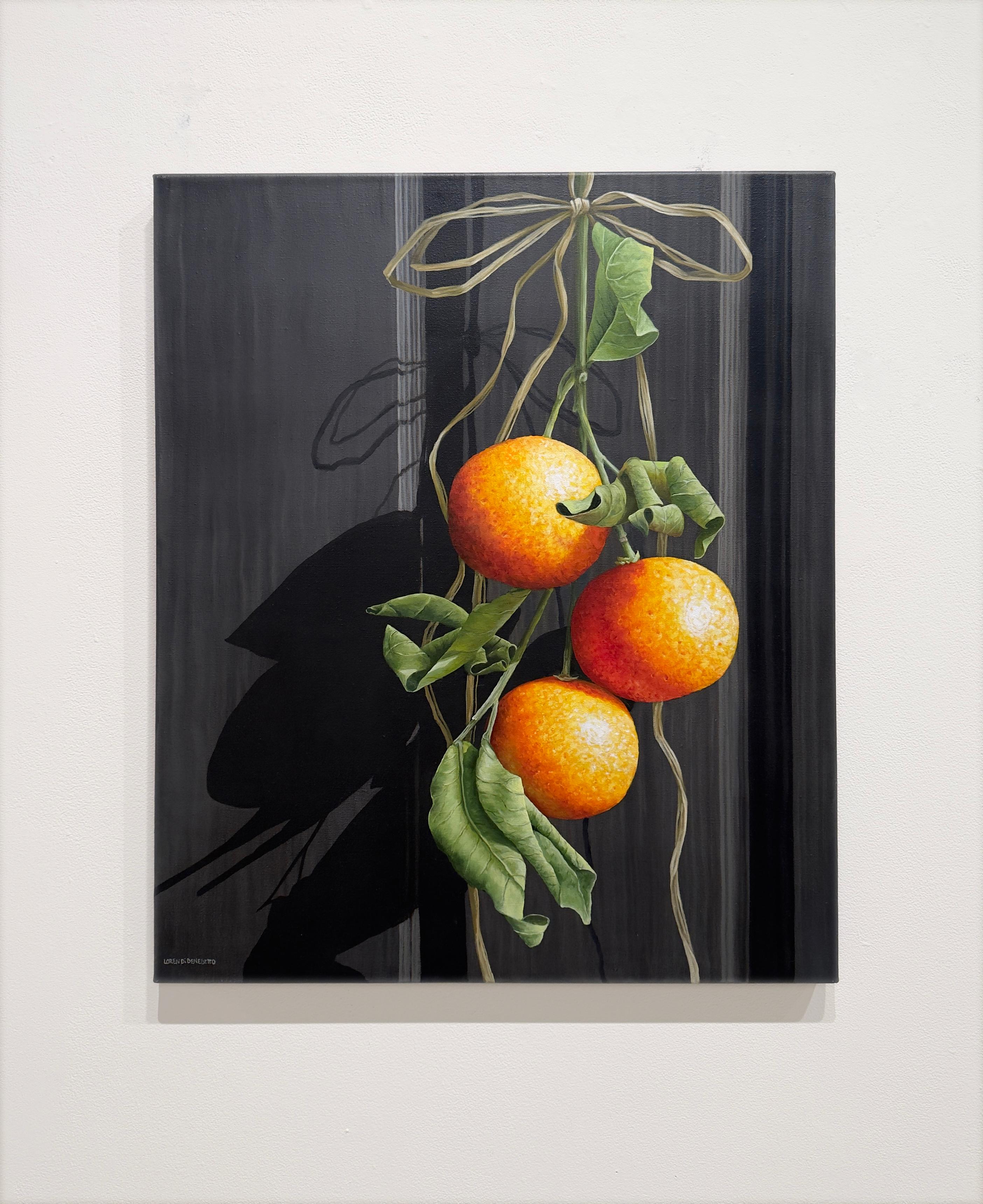 TANGERINES - Contemporary Realism / Still Life - Painting by Loren DiBenedetto