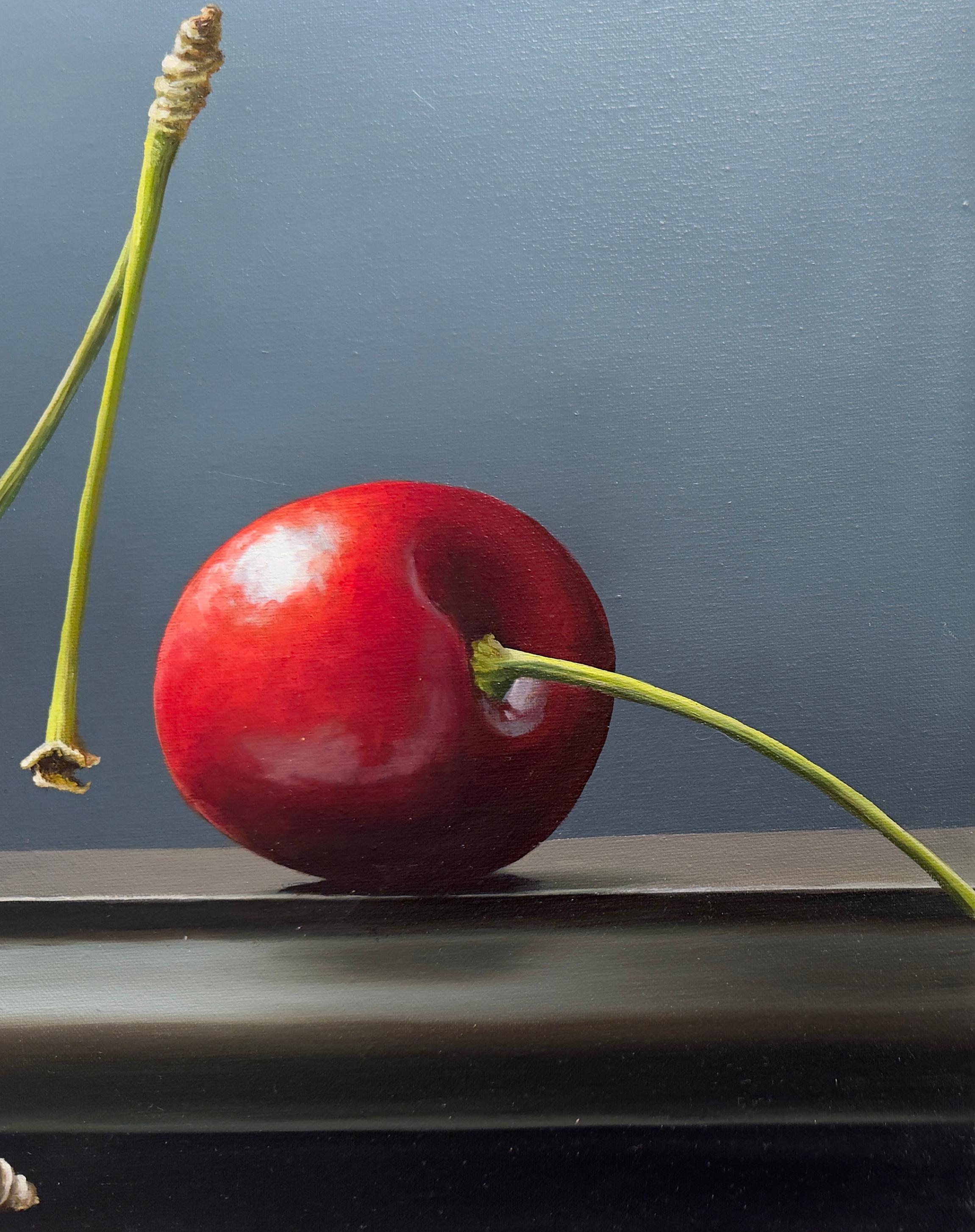 TRIO OF CHERRIES - Realism/ Still Life / Fruit For Sale 1